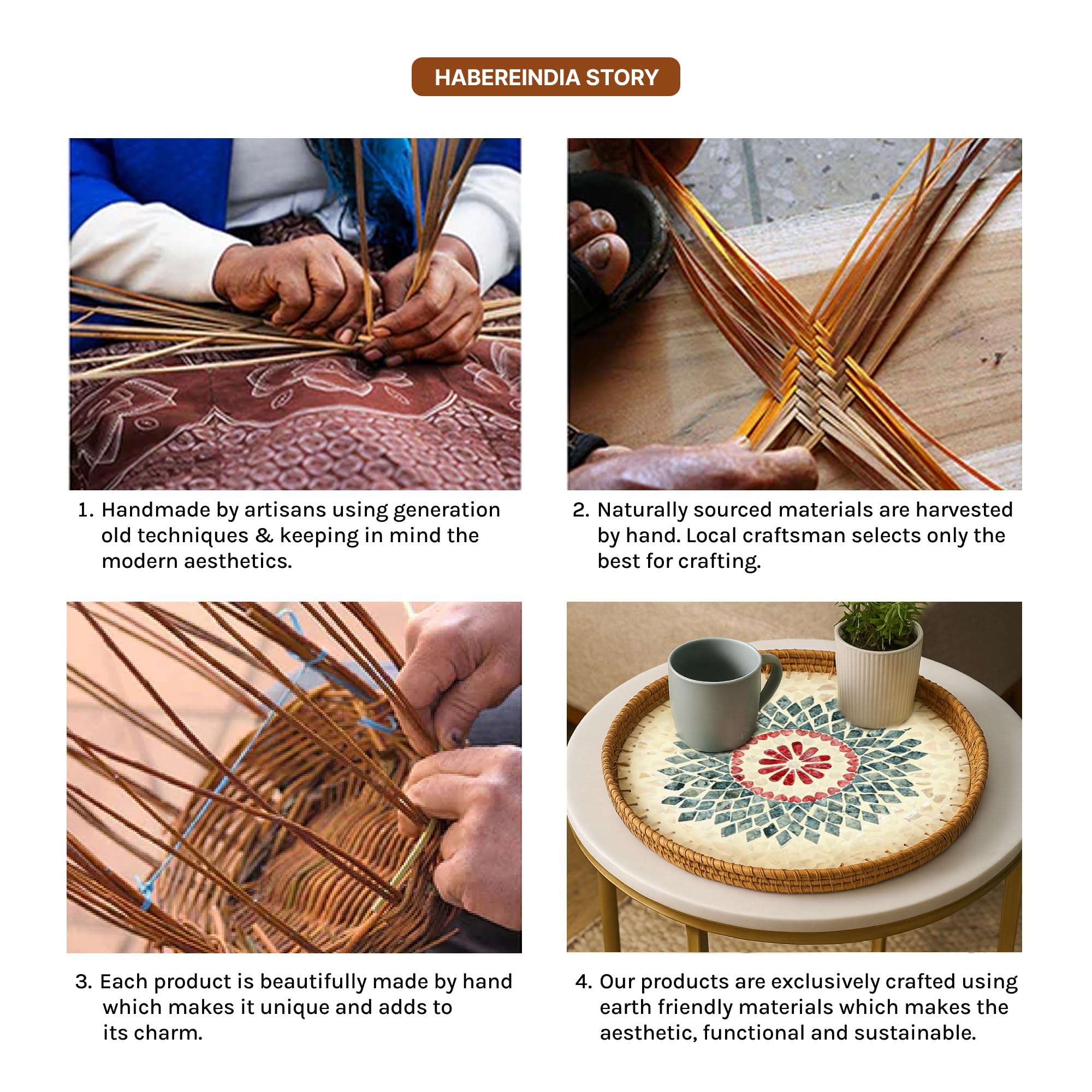 Habere India-All The Cultures Fabricating India Decorative Tray | Multipurpose Trays | Wooden Tray | Wooden Tray For Decoration